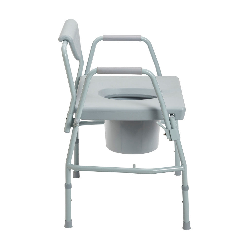 Drive Medical Deluxe Bariatric Drop-Arm Commode