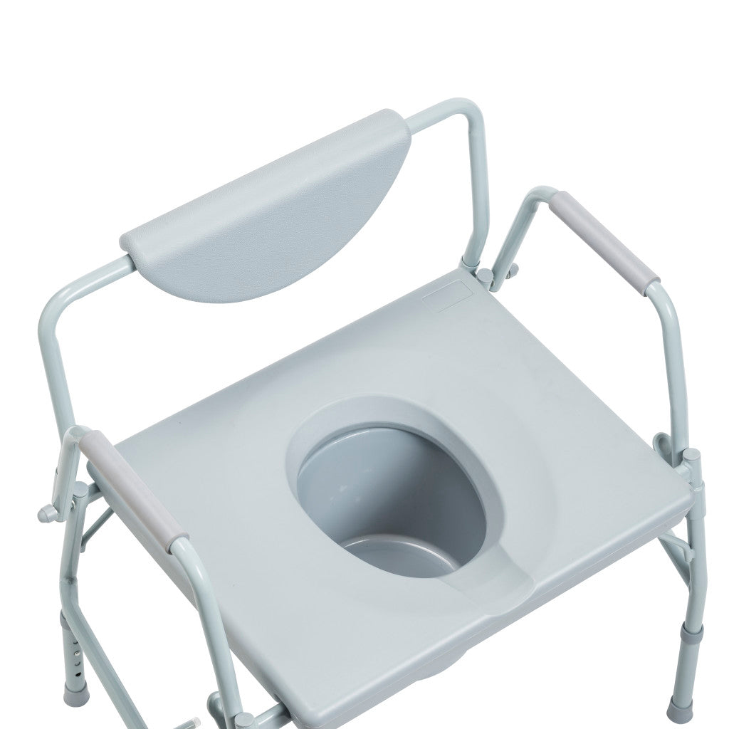 Drive Medical Deluxe Bariatric Drop-Arm Commode