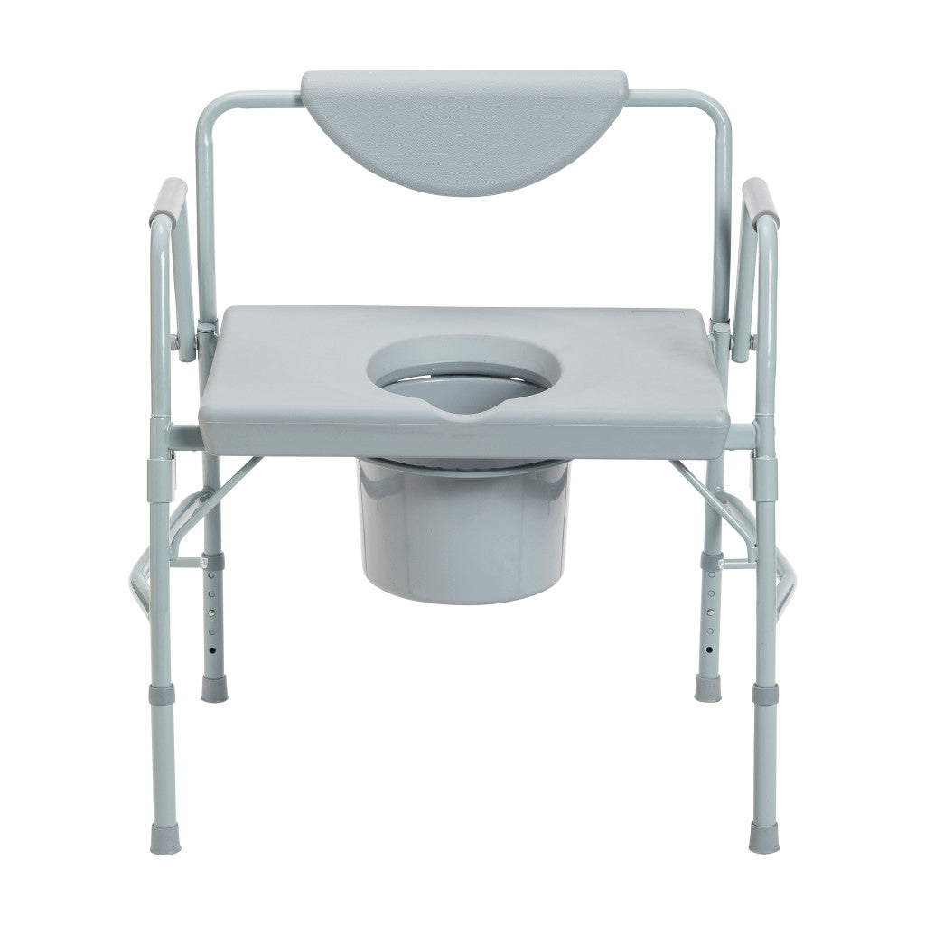 Drive Medical Deluxe Bariatric Drop-Arm Commode