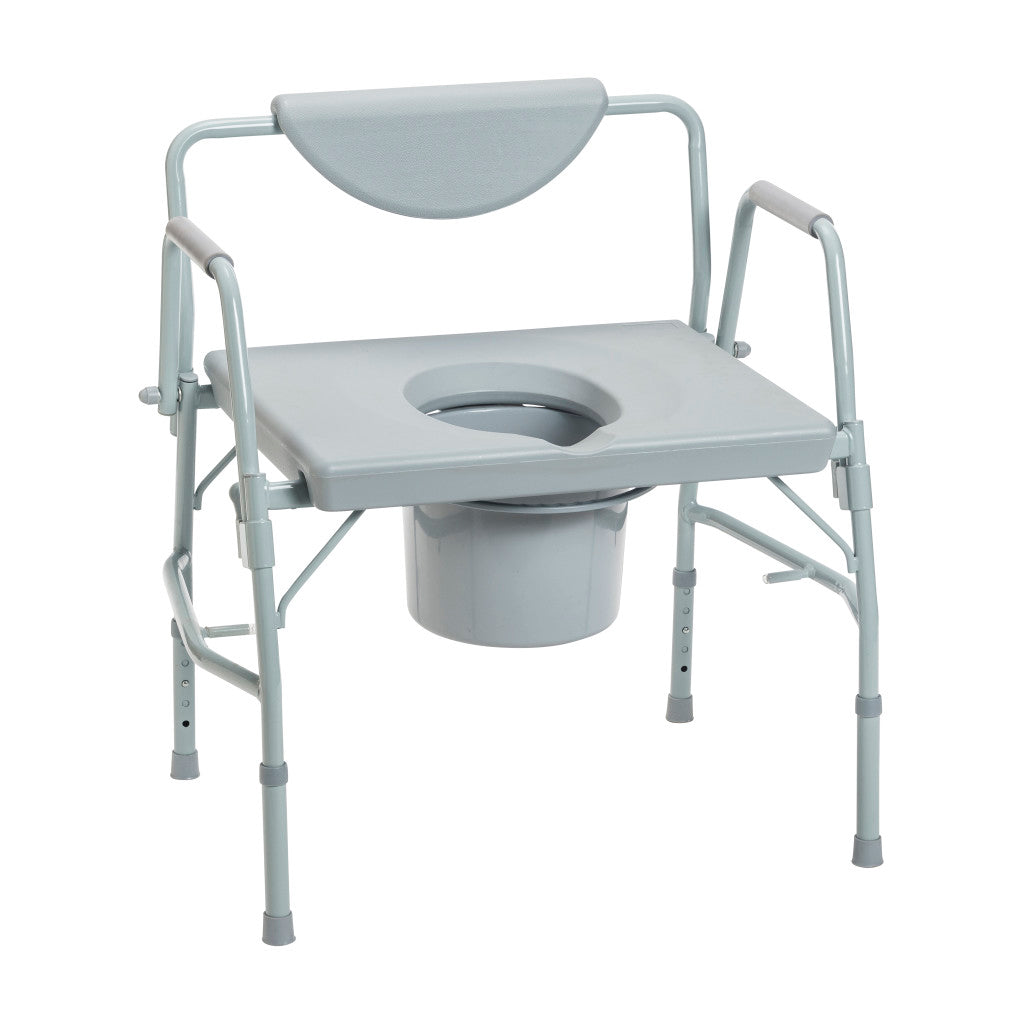 Drive Medical Deluxe Bariatric Drop-Arm Commode