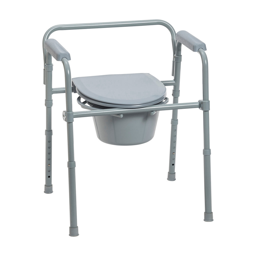 Drive Medical Folding Steel Commode