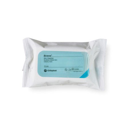 Brava Skin Cleanser Wipe Soft Pack Unscented 15 Count