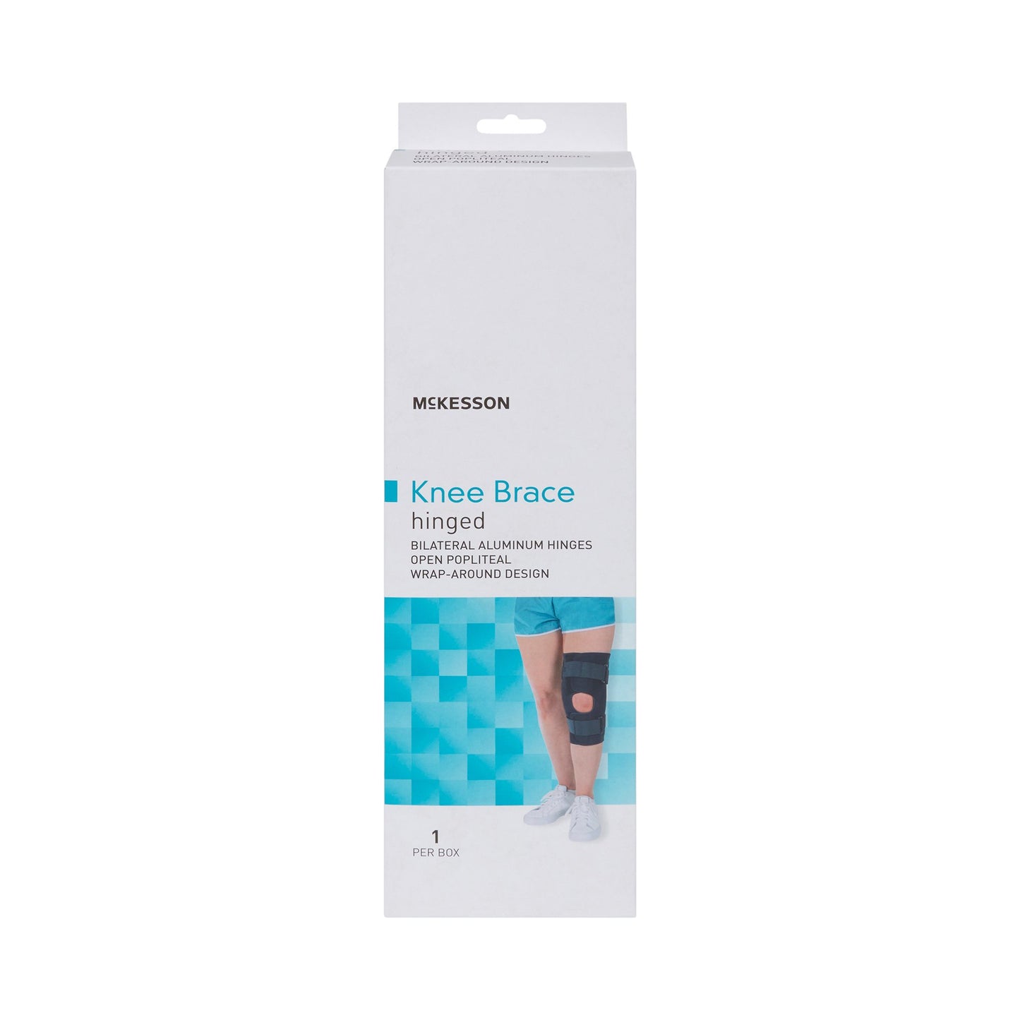 Knee Brace McKesson Large Wraparound / Hook and Loop Strap Closure with D-Rings 20-1/2 to 23 Inch Circumference Left or Right Knee