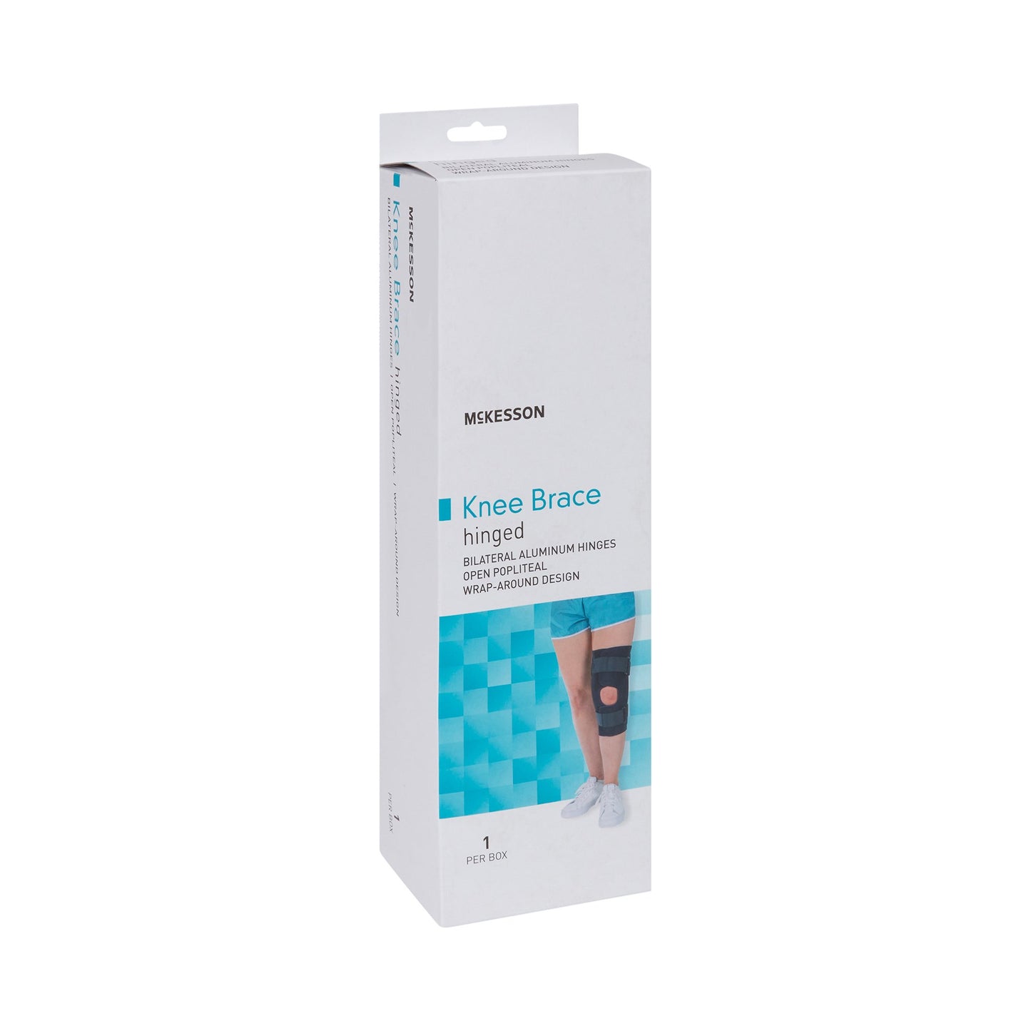 Knee Brace McKesson Large Wraparound / Hook and Loop Strap Closure with D-Rings 20-1/2 to 23 Inch Circumference Left or Right Knee