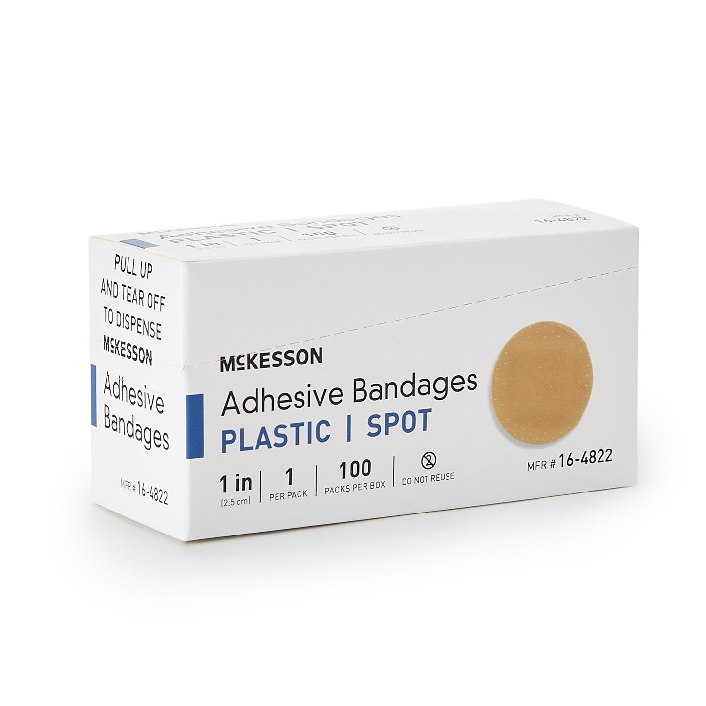 BANDAGE, ADHSV SHR SPOT 1" (100/BX 24BX/CS)