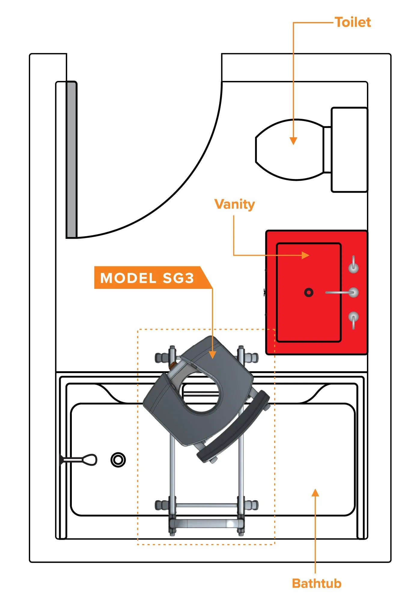 ShowerGlyde Model SG3