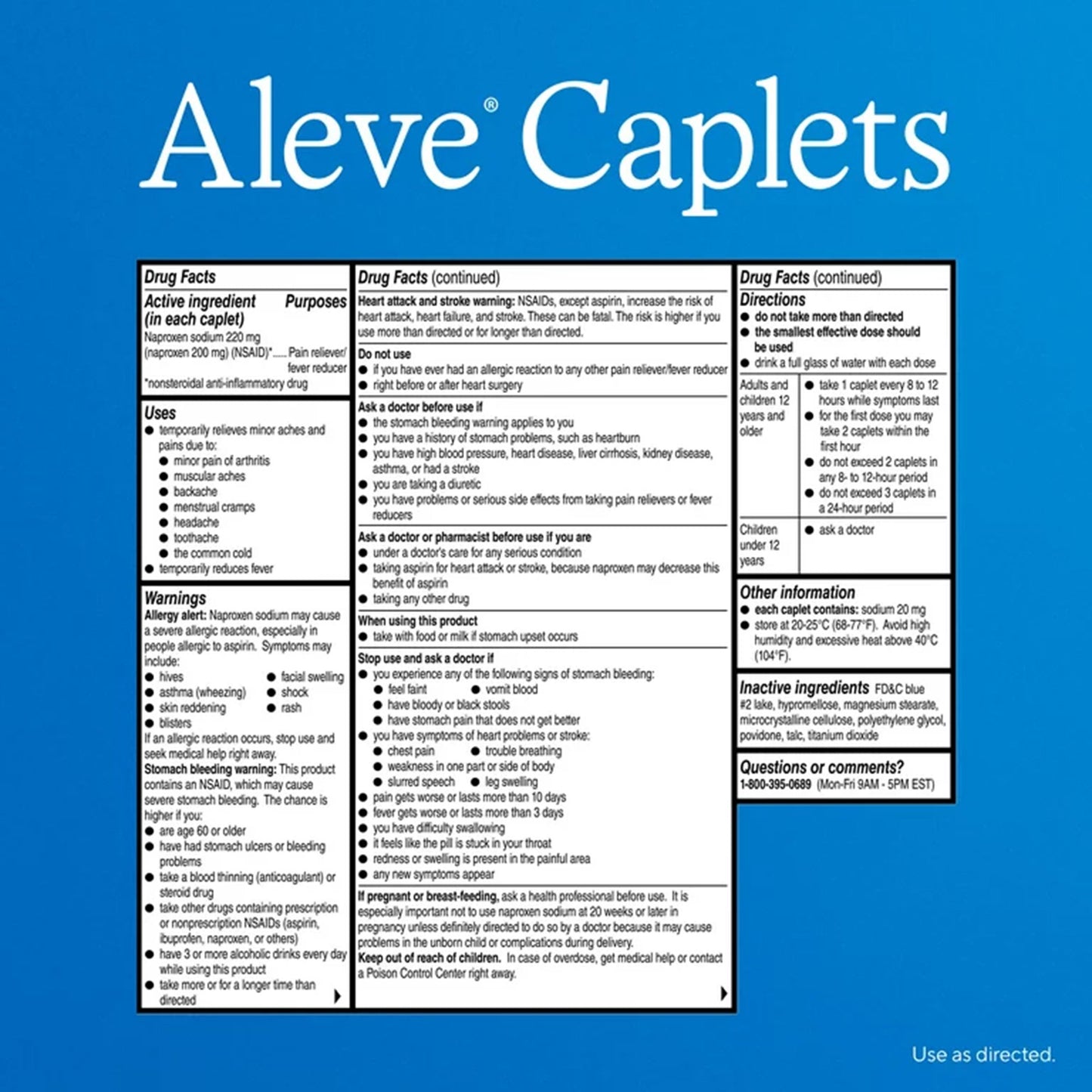 ALEVE, CAP NAPROXEN SODIUM 220MG (90/BT)