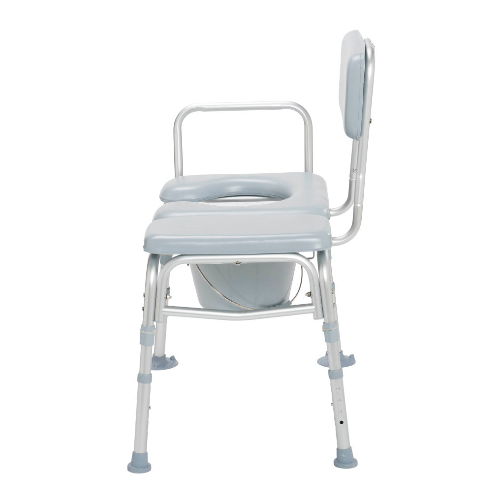 Drive Medical Combination Padded Transfer Bench/Commode 400 lbs