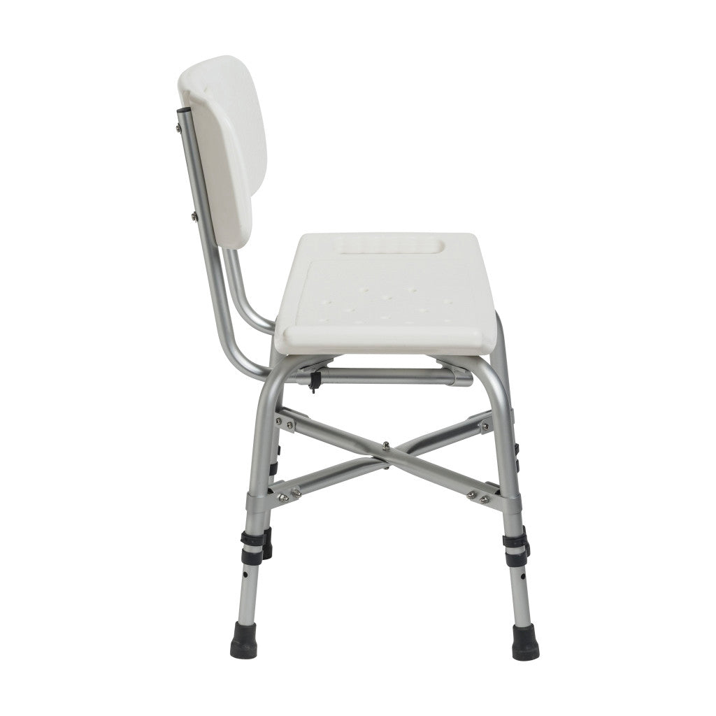Drive Medical Deluxe Bariatric Shower Chair with Cross-Frame Brace