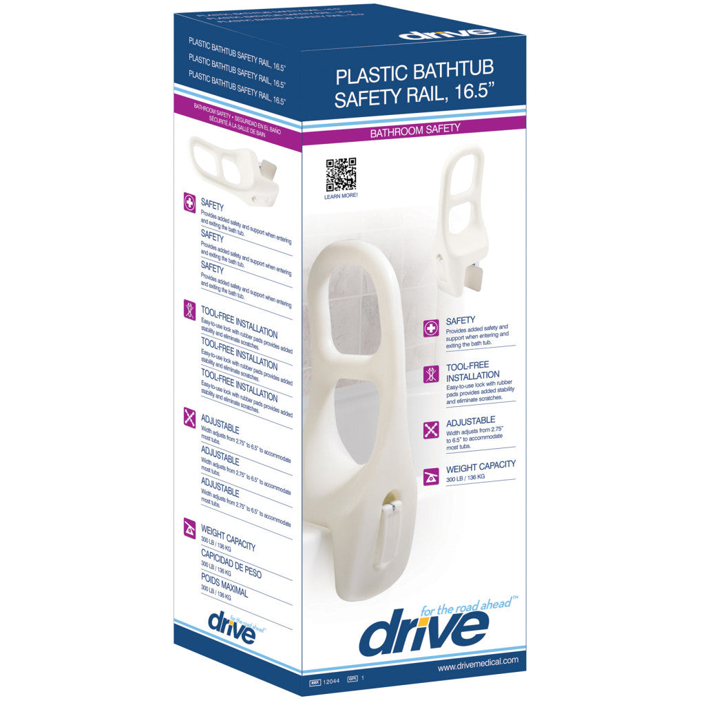 Drive Medical Plastic Tub Rail