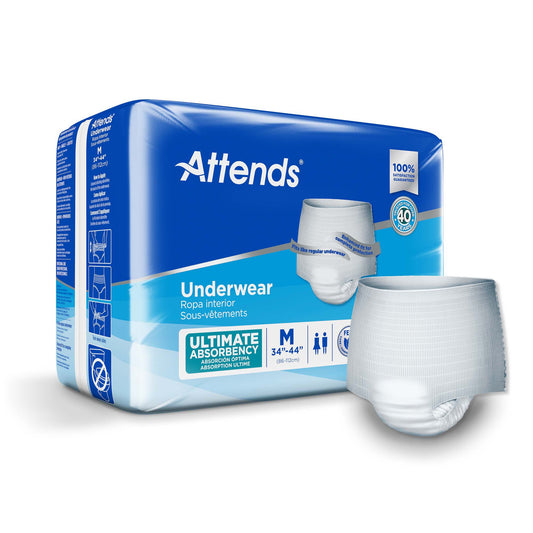 UNDERWEAR, ATTENDS ULT MED (20/BG 4BG/CS)