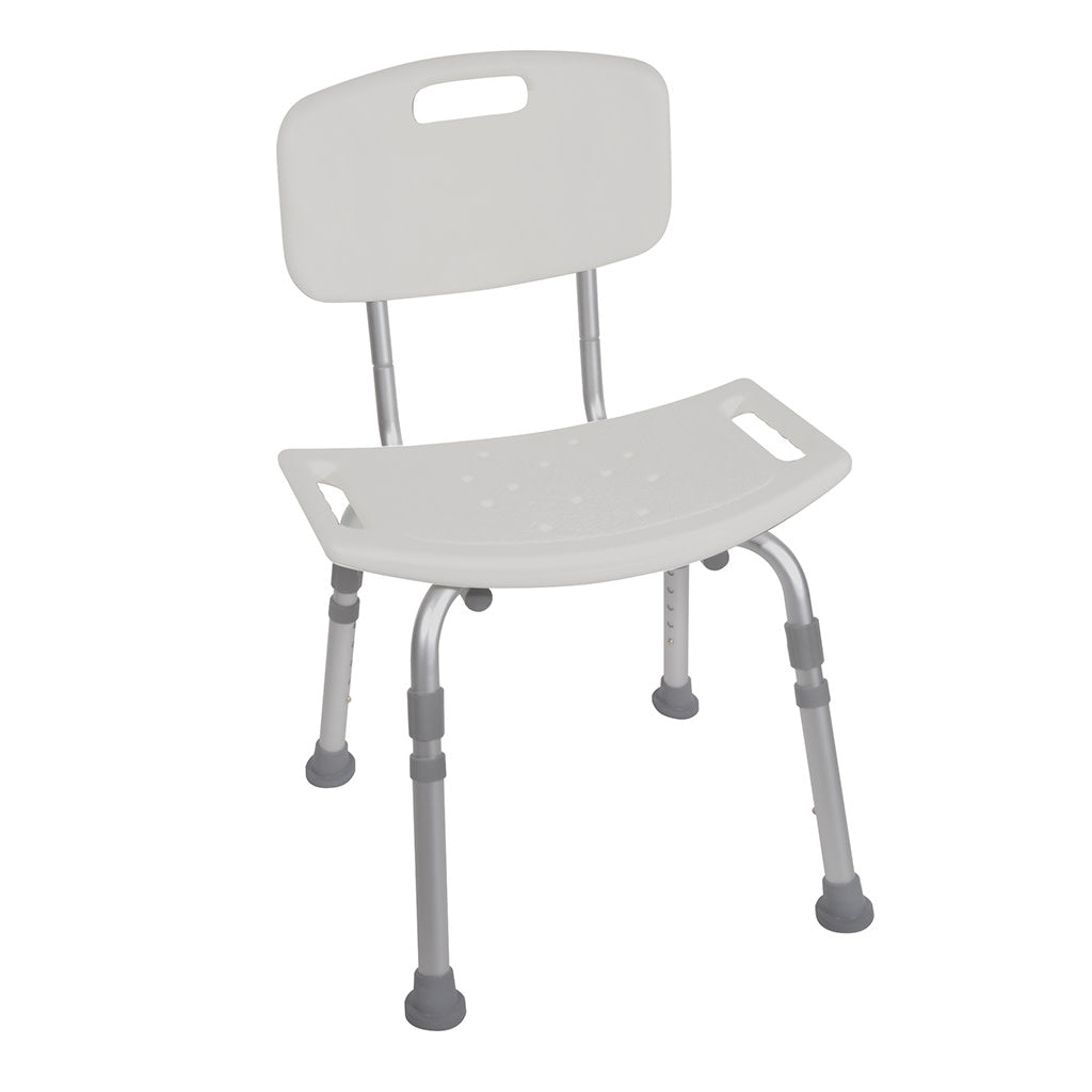 Drive Medical Deluxe Aluminum Shower Chair with Back