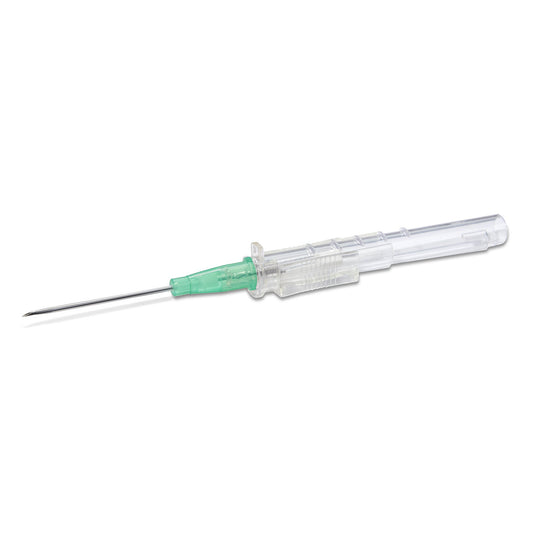 Peripheral IV Catheter Prevent SLS 18 Gauge 1-1/4 Inch Polyurethane Straight Hub Non Blood Control Sliding Safety