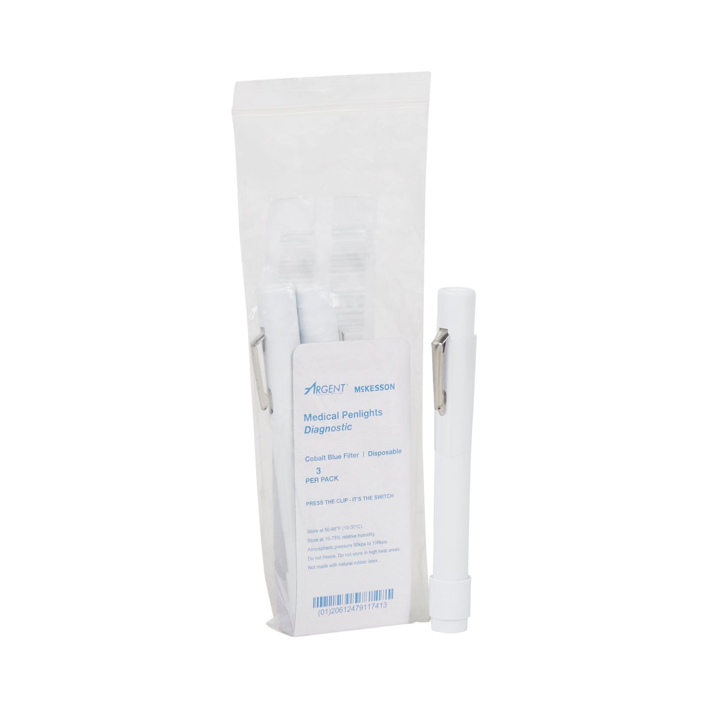McKesson Penlight, White Light with Cobalt Filters, 4-1/2 Inch Length