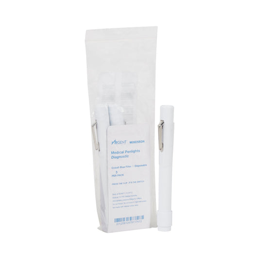 McKesson Penlight, White Light with Cobalt Filters, 4-1/2 Inch Length
