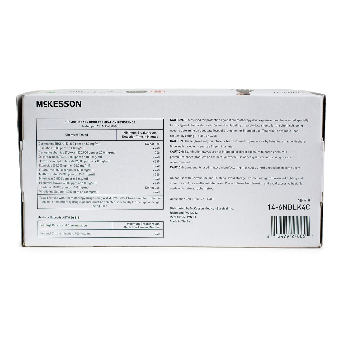 McKesson Confiderm BLK Nitrile Exam Gloves Medium NonSterile Black Textured Fingertips Chemo Tested 200 per Box
