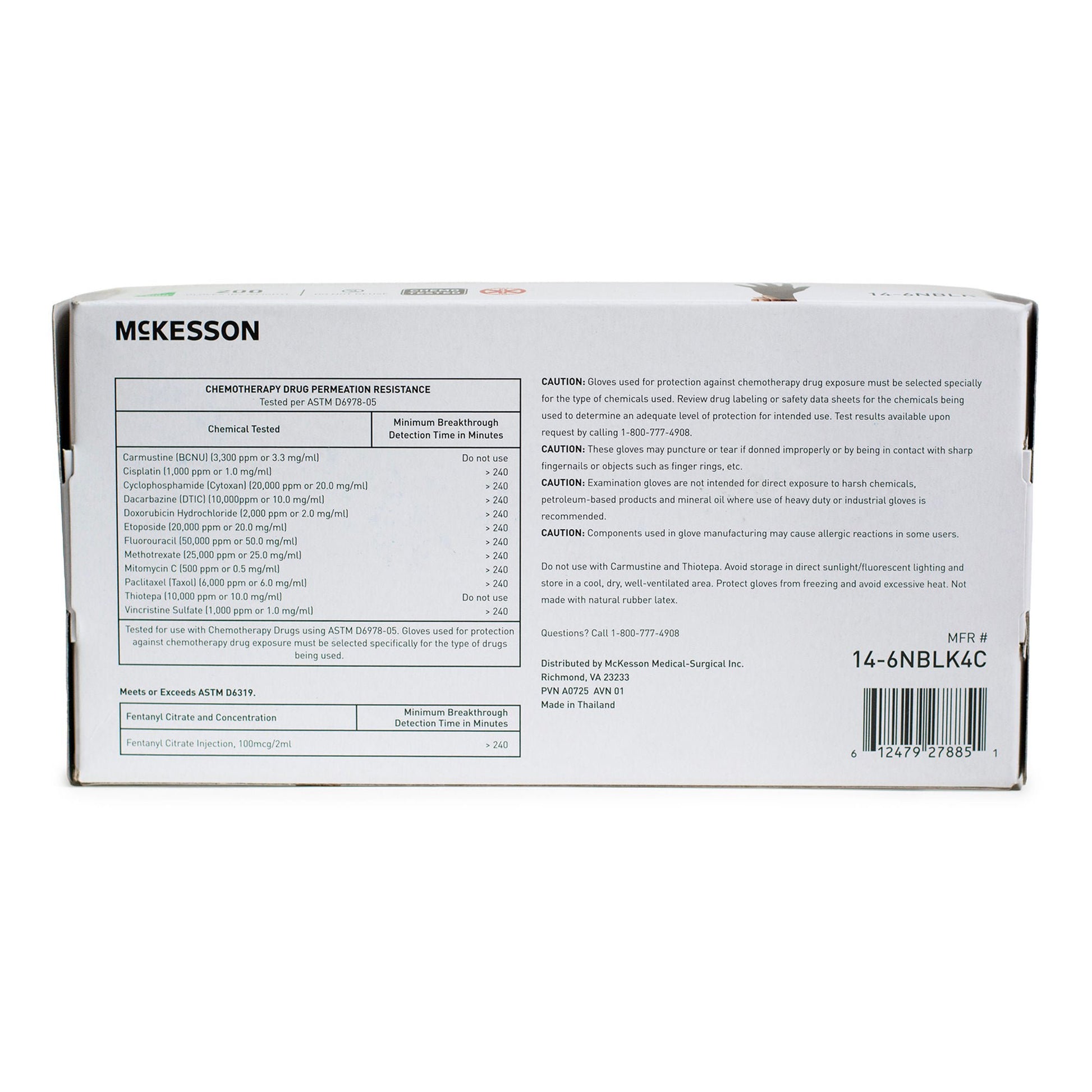 McKesson Confiderm BLK Nitrile Exam Gloves Medium NonSterile Black Textured Fingertips Chemo Tested 200 per Box