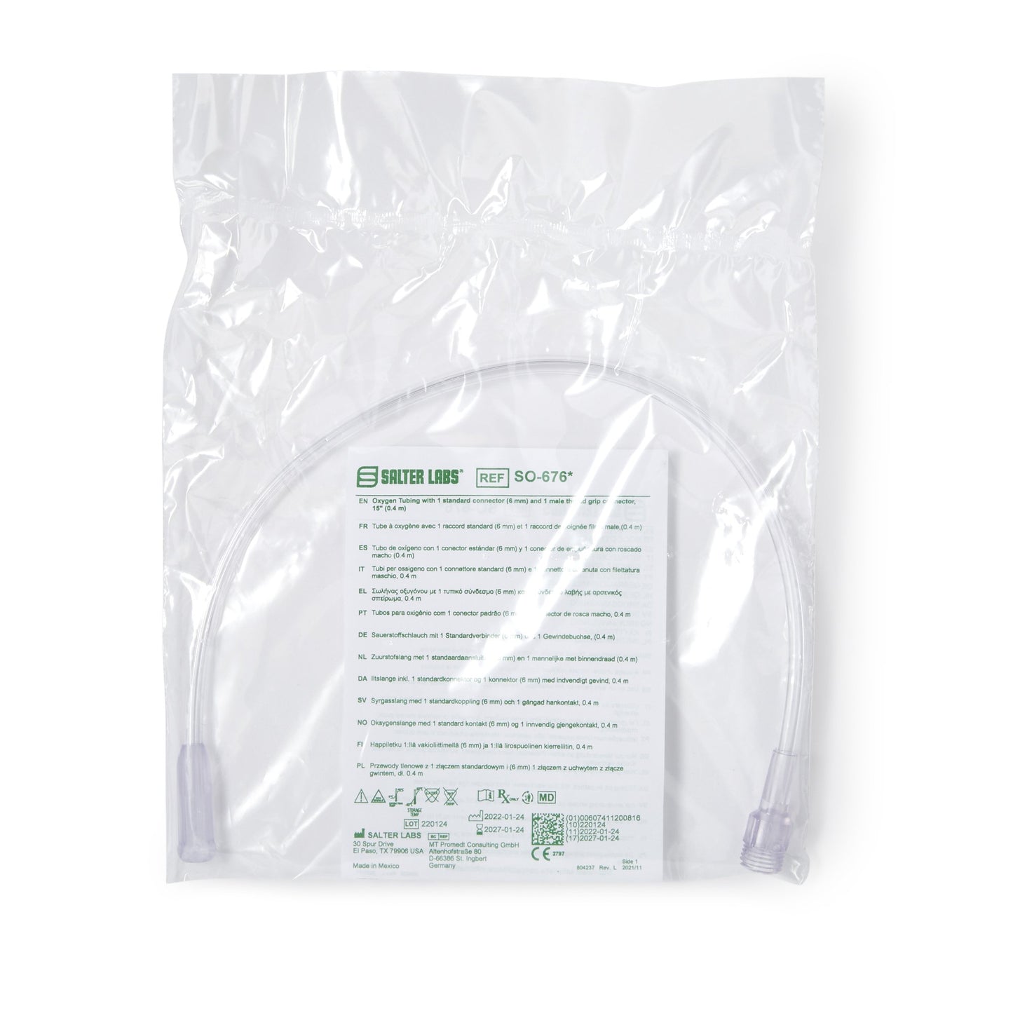 Salter Labs® Concentrator Humidifier Adapter Tubing, 15 in.