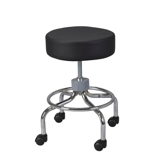 Drive Medical Revolving Adjustable Height Stool Black 250 lbs