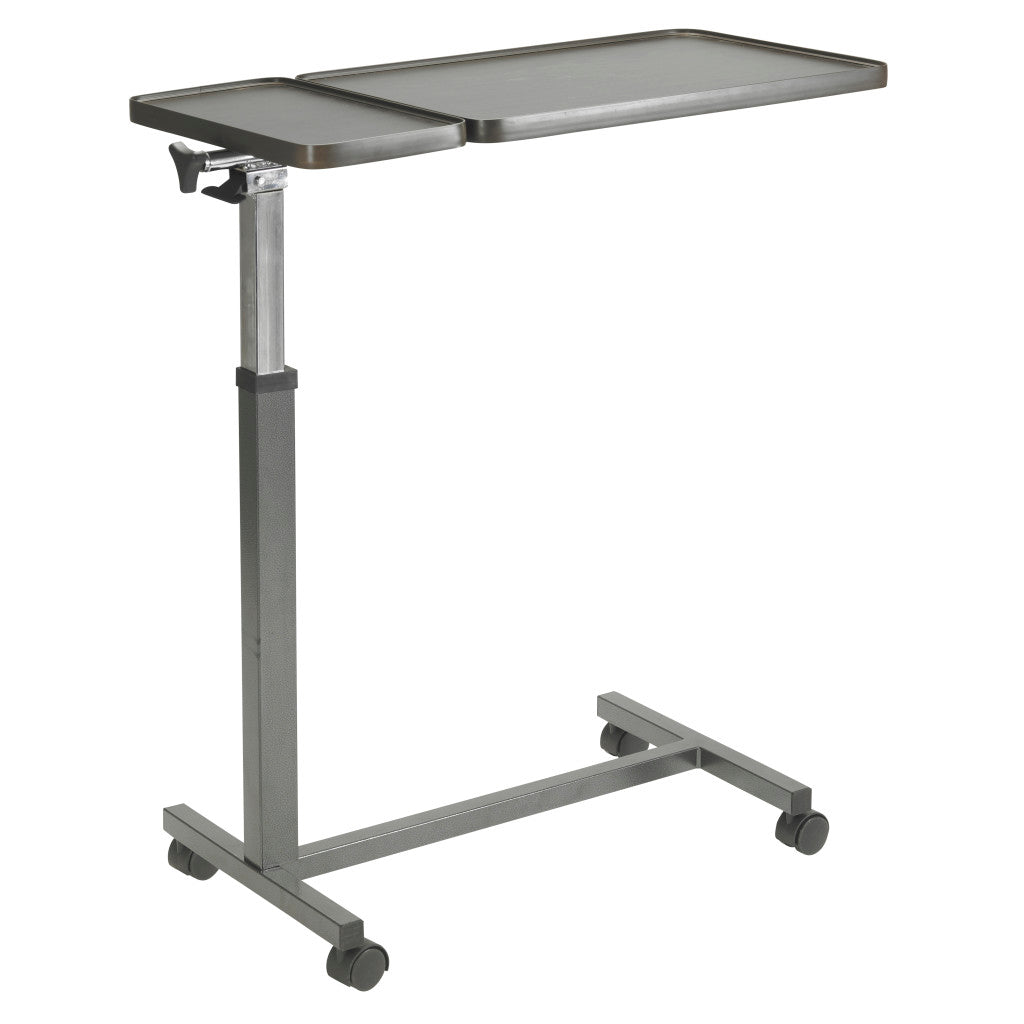 Drive Medical Double Top Overbed Table Brown Vein 55 lbs