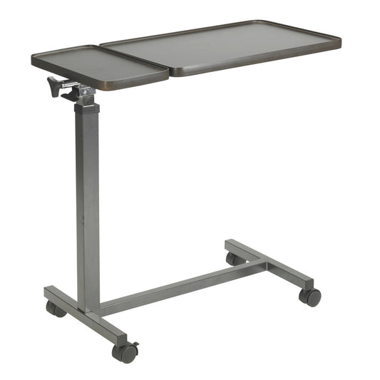 Drive Medical Double Top Overbed Table Brown Vein 55 lbs