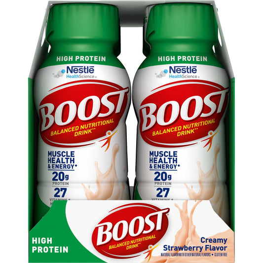 BOOST, HI PROTEIN STRAWBERRY 8OZ (6/PK 4PK/CS)