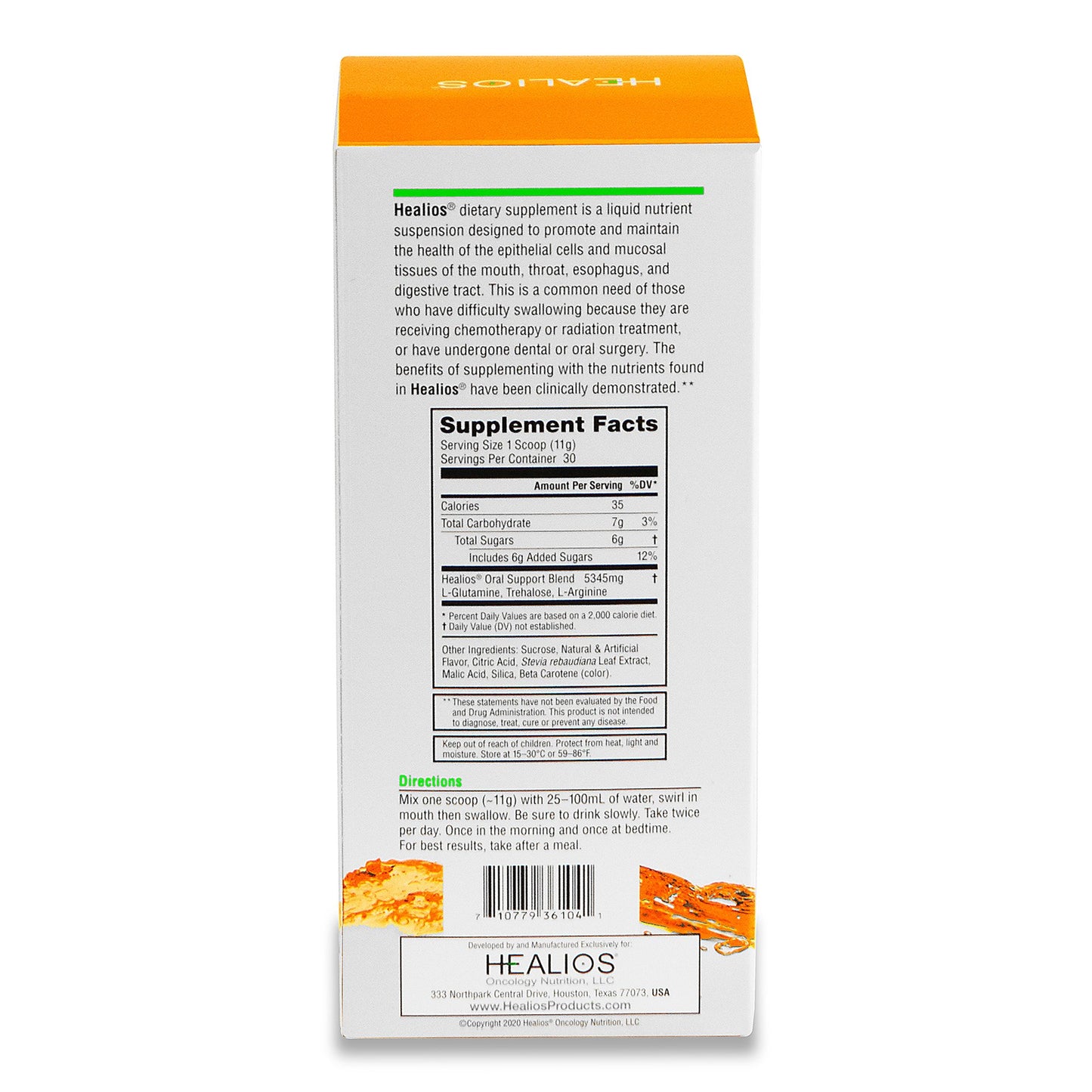 SUPPLEMENT, ORAL PDR HEALTH HEALIOS ORG 11.64OZ (12/CS)