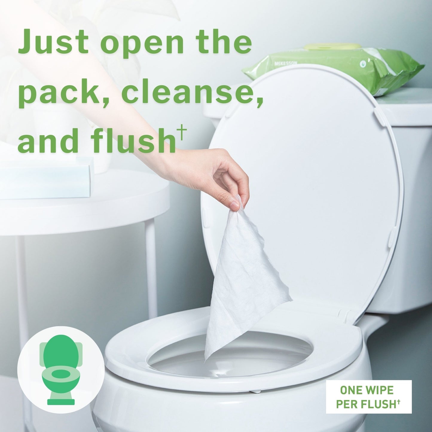 WIPE, WET FLUSHABLE SCENTED SFT PK W/LID (96/PK 6PK/CS)