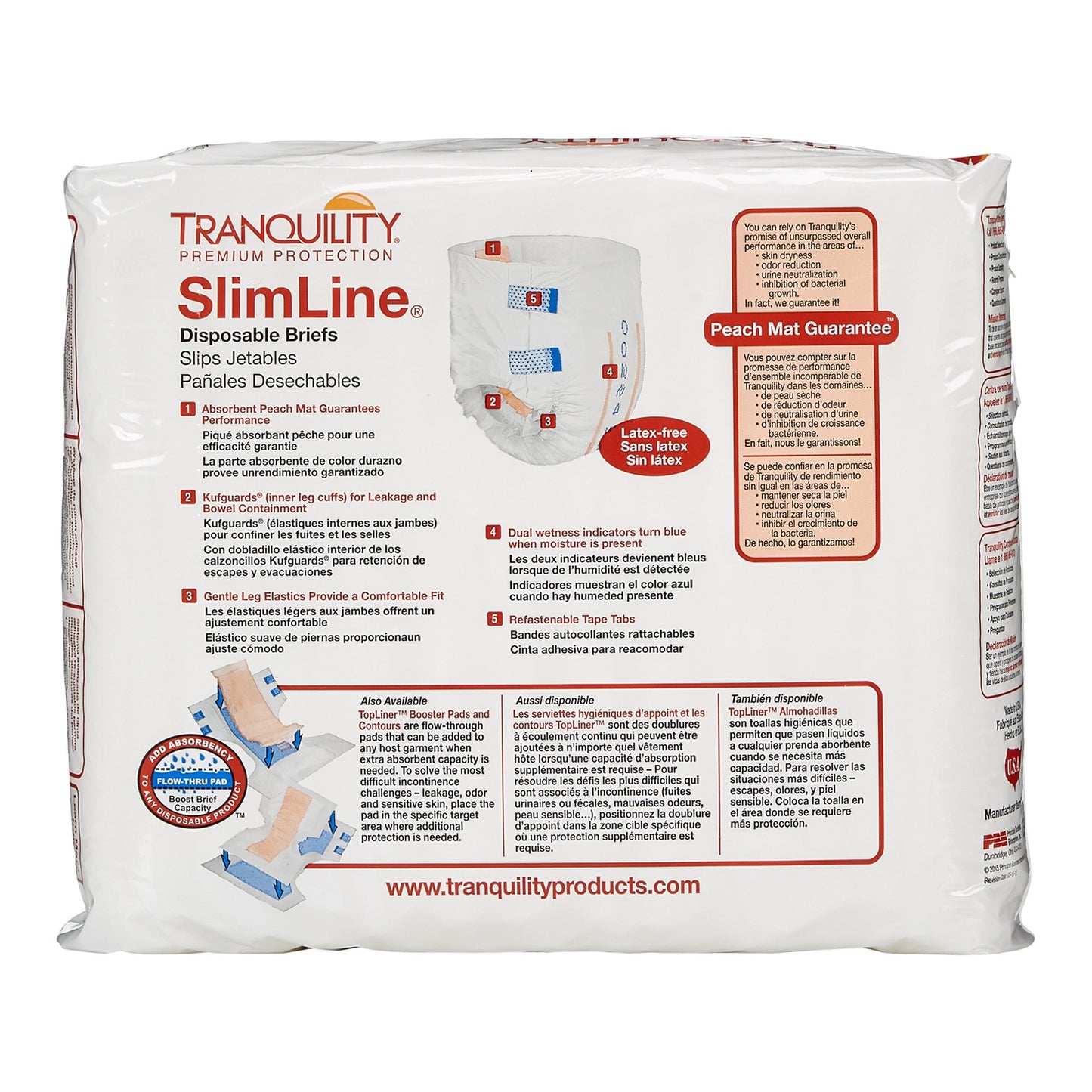 Tranquility® SlimLine® Heavy Protection Incontinence Brief, Medium