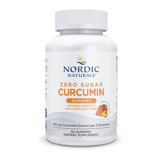 Nordic Naturals® Zero Sugar Curcumin Dietary Supplement, Mango Flavor