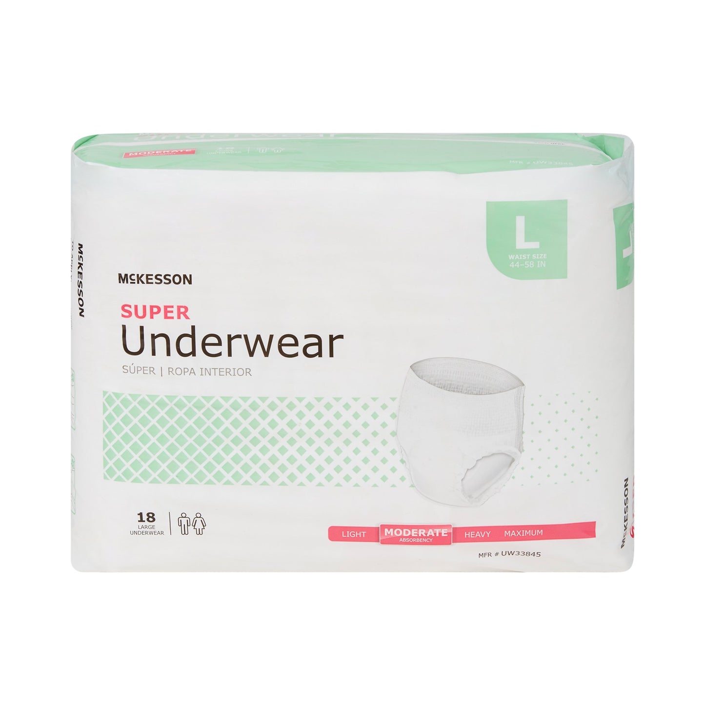 UNDERWEAR, SUPER LG 44-58 (18EA/BG 4BG/CS)