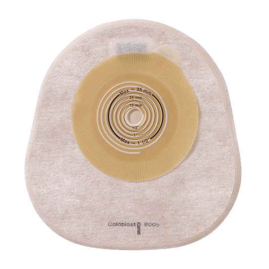 Assura® One-Piece Transparent Colostomy Pouch, Cut to Fit 10 – 35mm Stomas