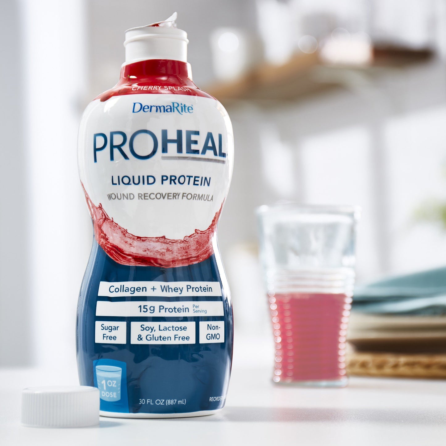 ProHeal™ Cherry Splash Liquid Protein Wound Recovery Formula, 30-ounce bottle