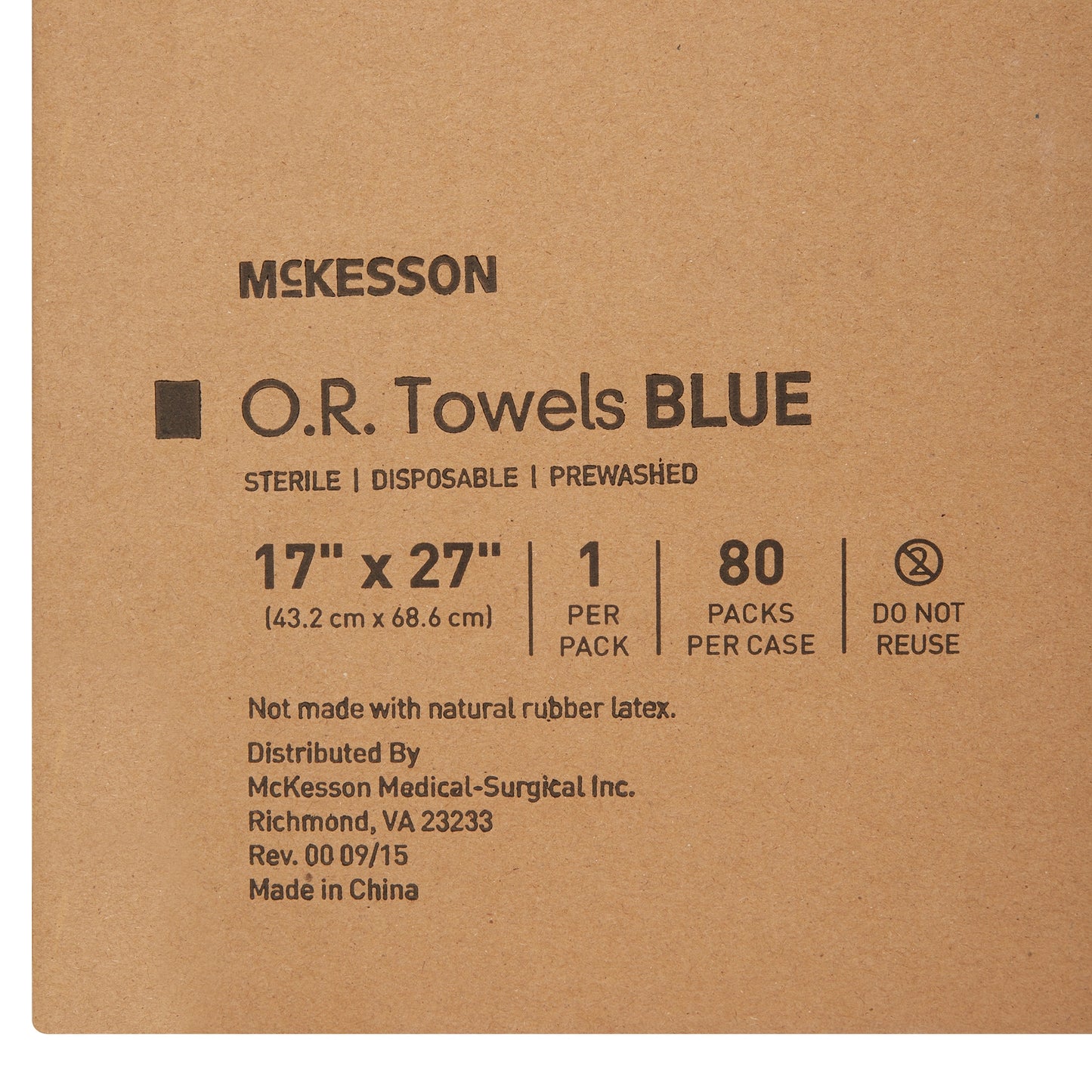 TOWEL, OR STR BLU (1/PK 80/CS)