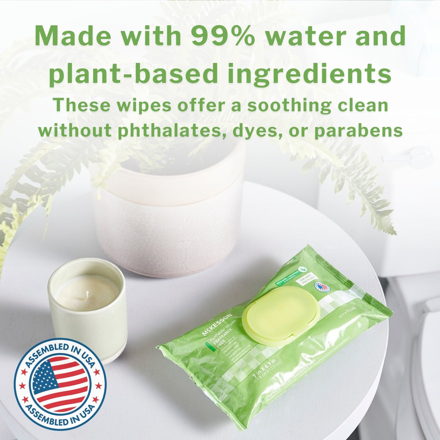 WIPE, WET FLUSHABLE SCENTED SFT PK W/LID (96/PK 6PK/CS)