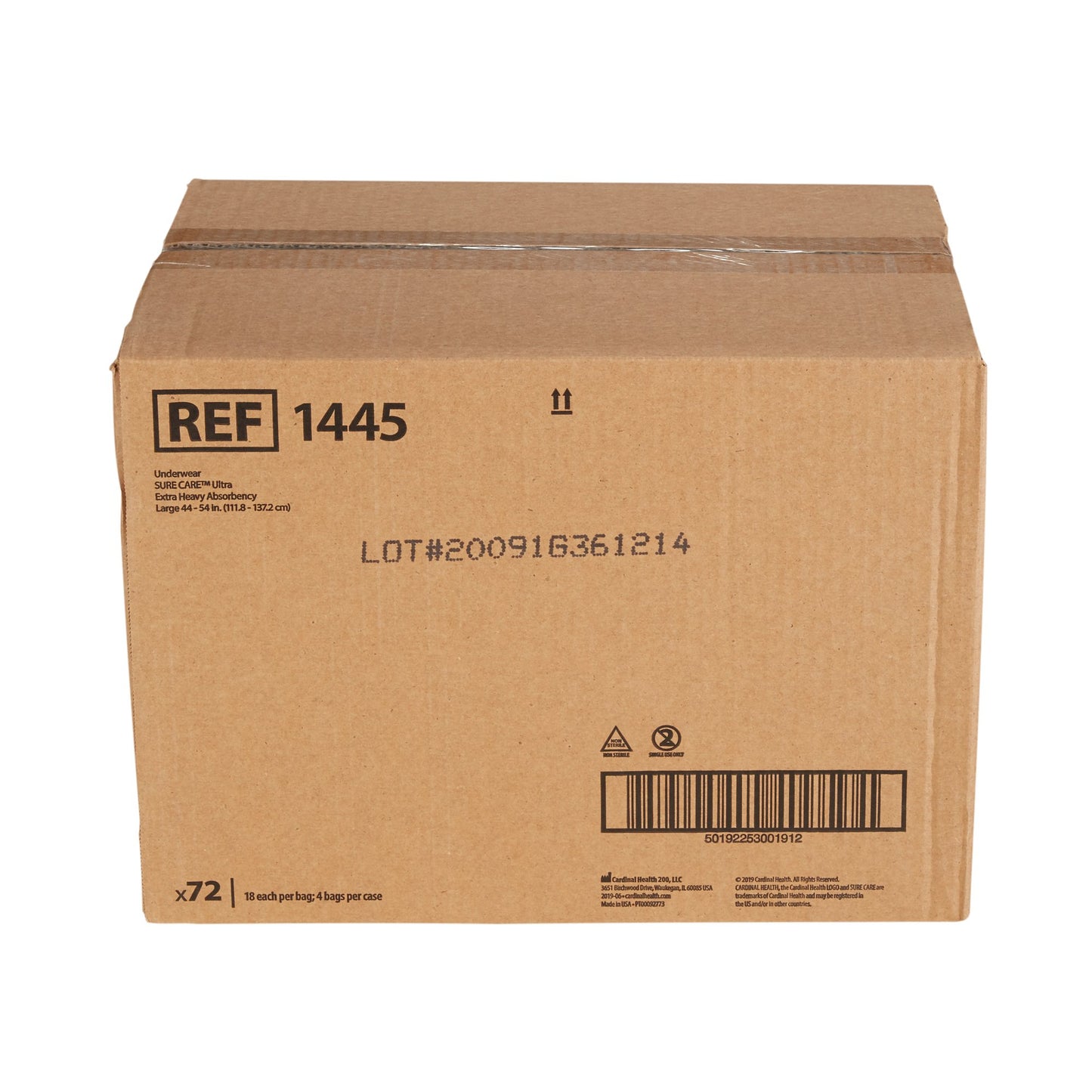 UNDERWEAR, SURE CARE ULTRA PROT LG (18/BG 4BG/CS)