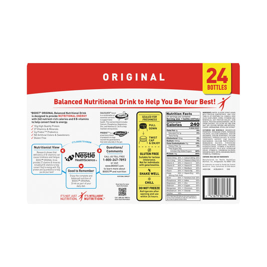 BOOST, ORGINAL VERY VANILLA 8OZ (6/PK 4PK/CS)