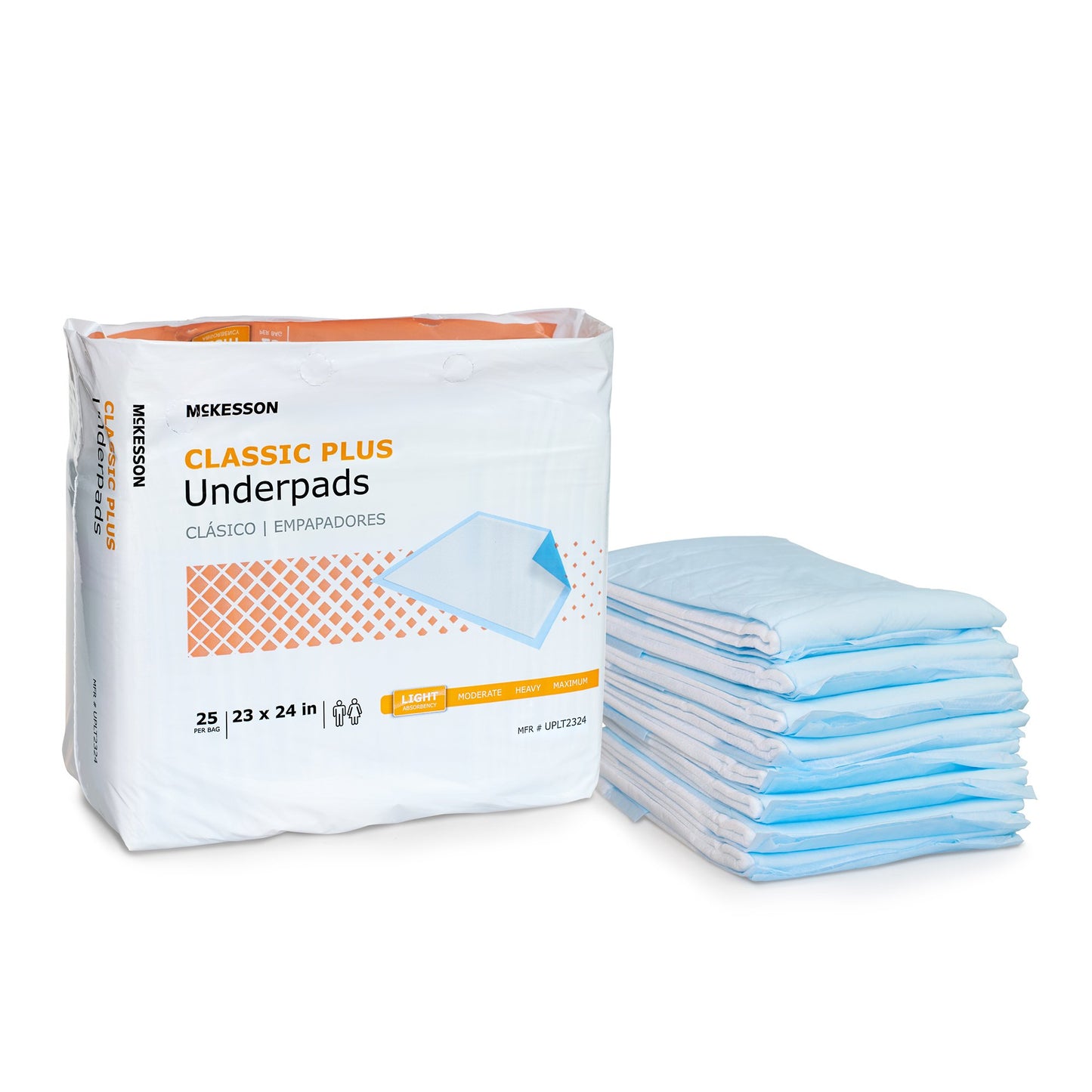 UNDERPAD, LIGHT ABSRB 23X24 (25/BG 8BG/CS)