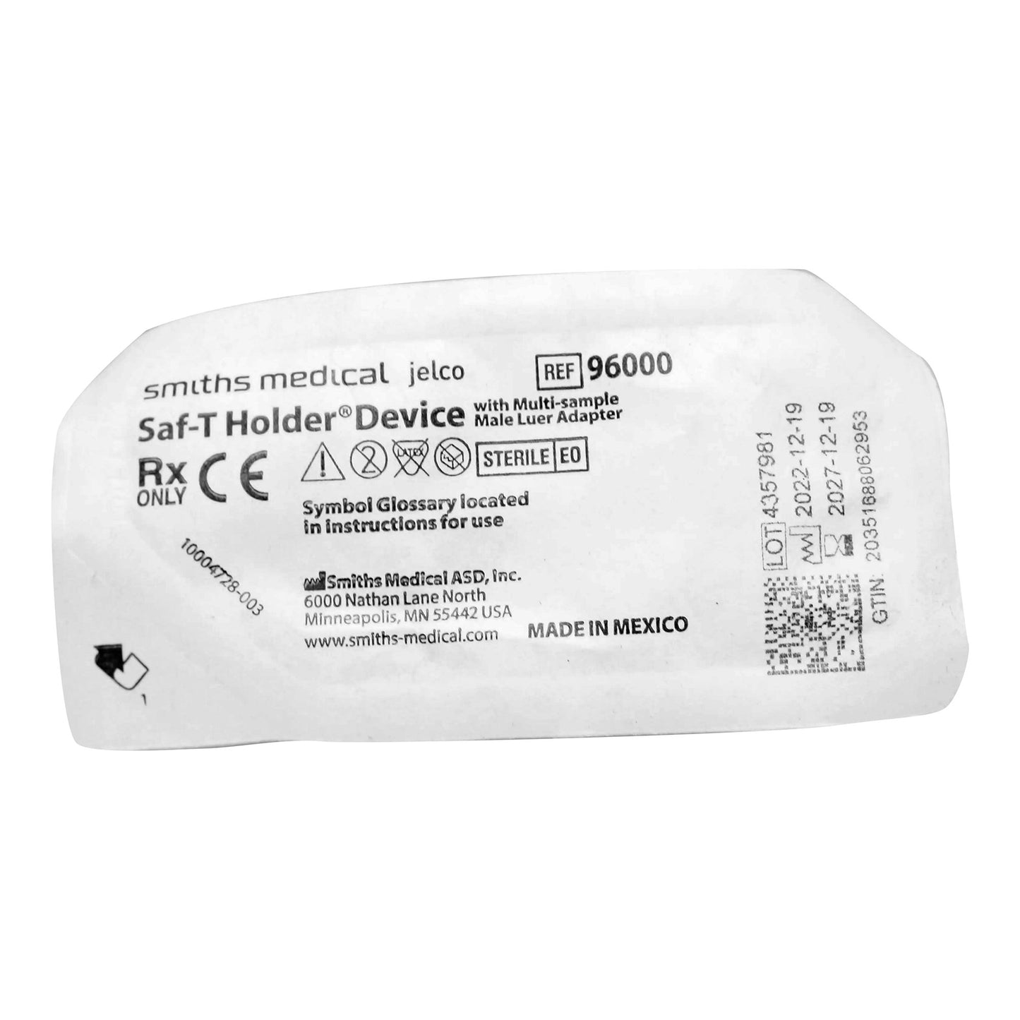 ADAPTER, W/MALE LUER SAF-T HOLDER MULTI SAMPLE(50/BX 4BX/CS)