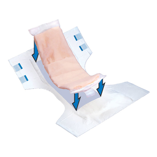 TopLiner™ Added Absorbency Incontinence Booster Pad, 2¾ x 14 Inch
