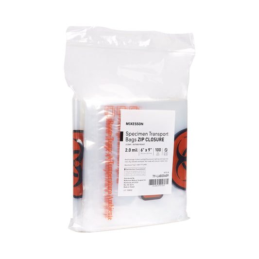 BAG, SPCMN BIOHAZ OUTSIDE PCKT6"X9" (100/PK 10PK/