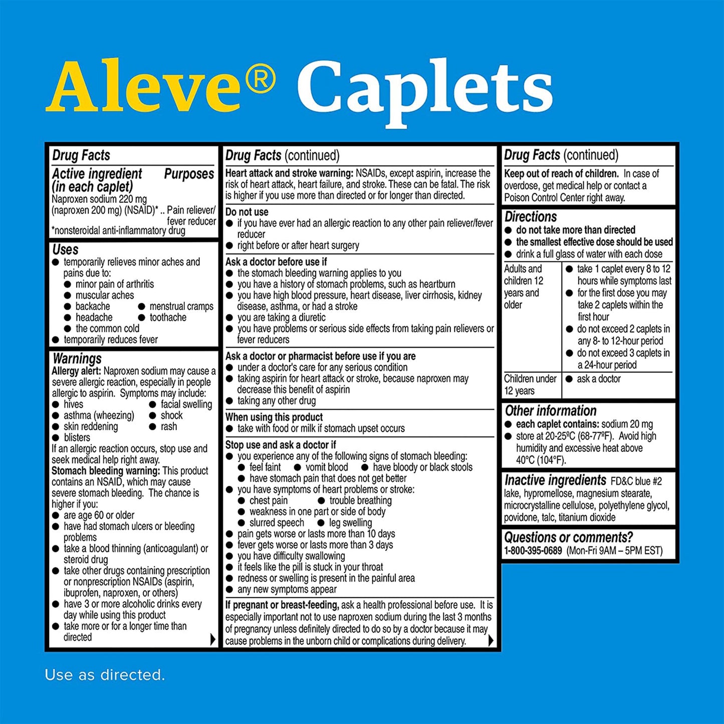 ALEVE, CAP 220MG (24/BT)