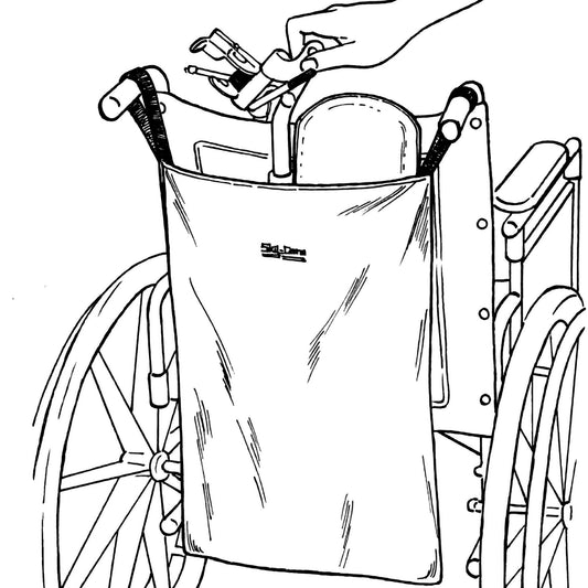 BAG, UNIV WHEELCHAIR F/FT RST