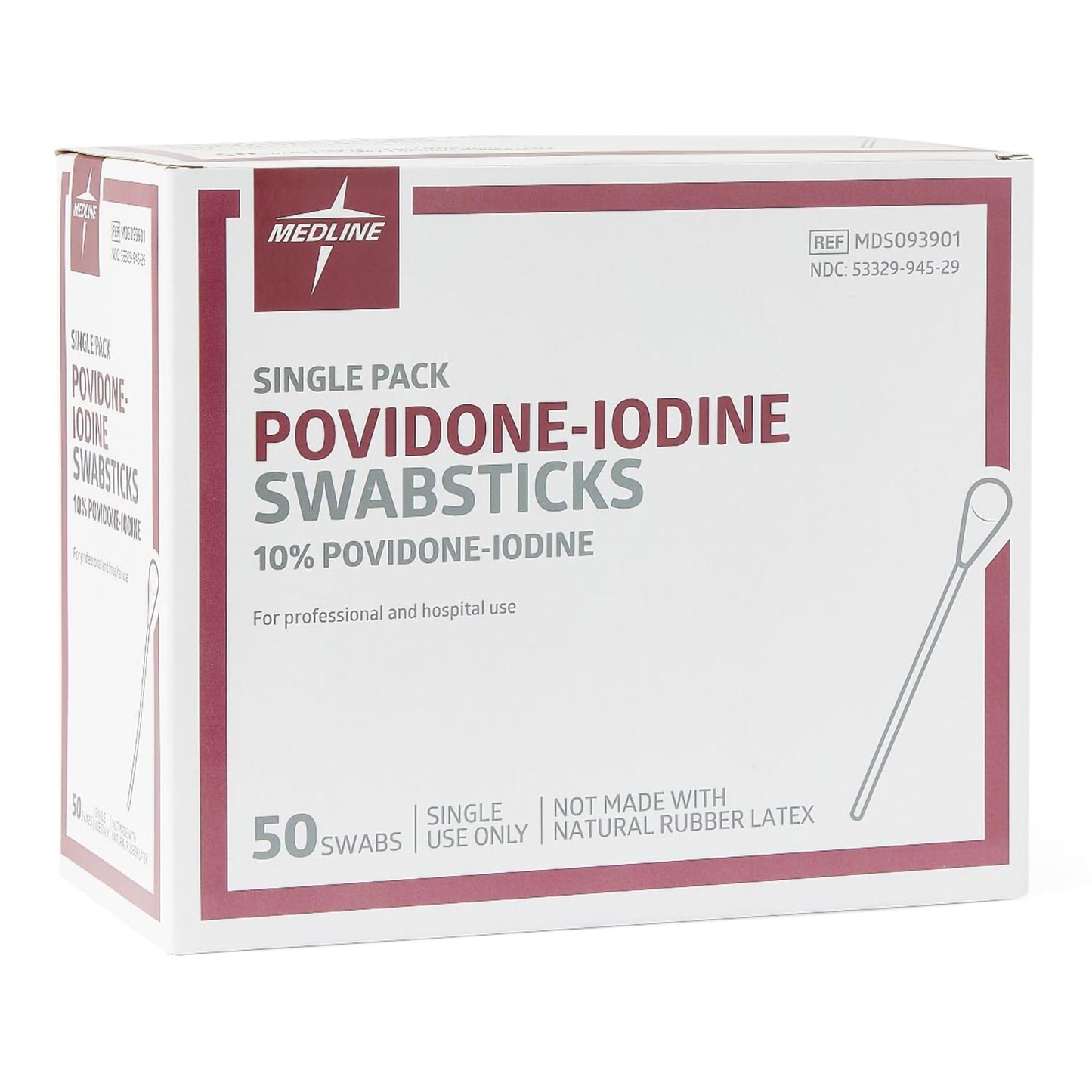 SWABSTICK, PVP (1/PK 50/BX 10 BX/CS)
