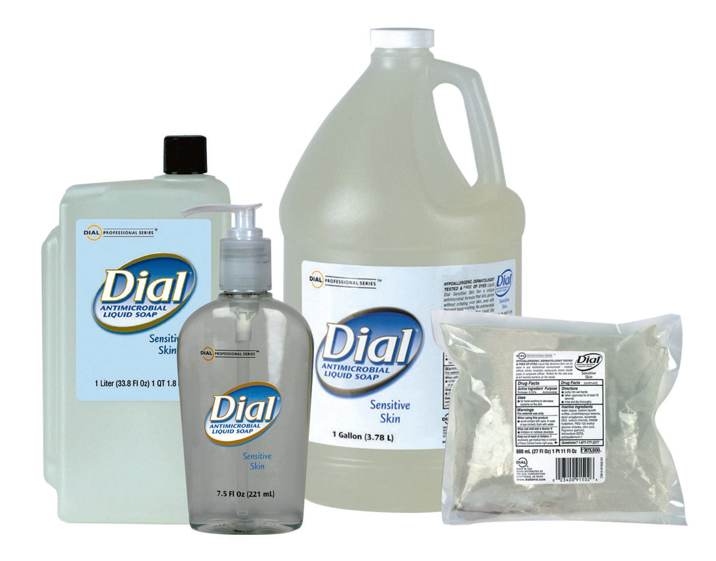 Dial® Sensitive Antimicrobial Soap 1 Liter Refill Bottle