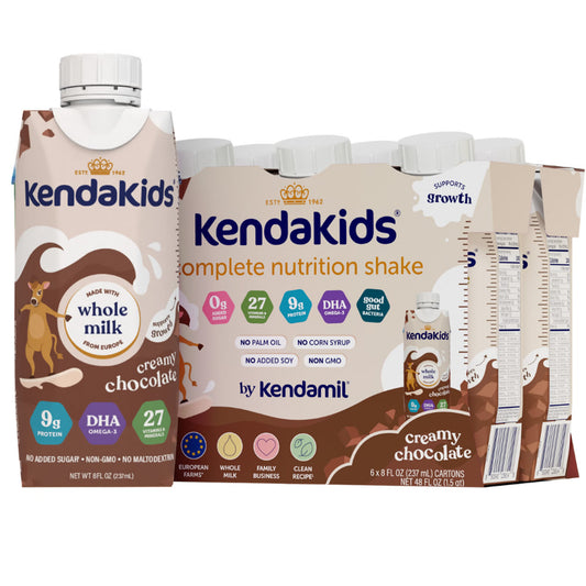 Pediatric Oral Supplement Kendakids Vita-Boost Shake Creamy Chocolate Flavor 8 oz. Carton Liquid Vitamins / Minerals