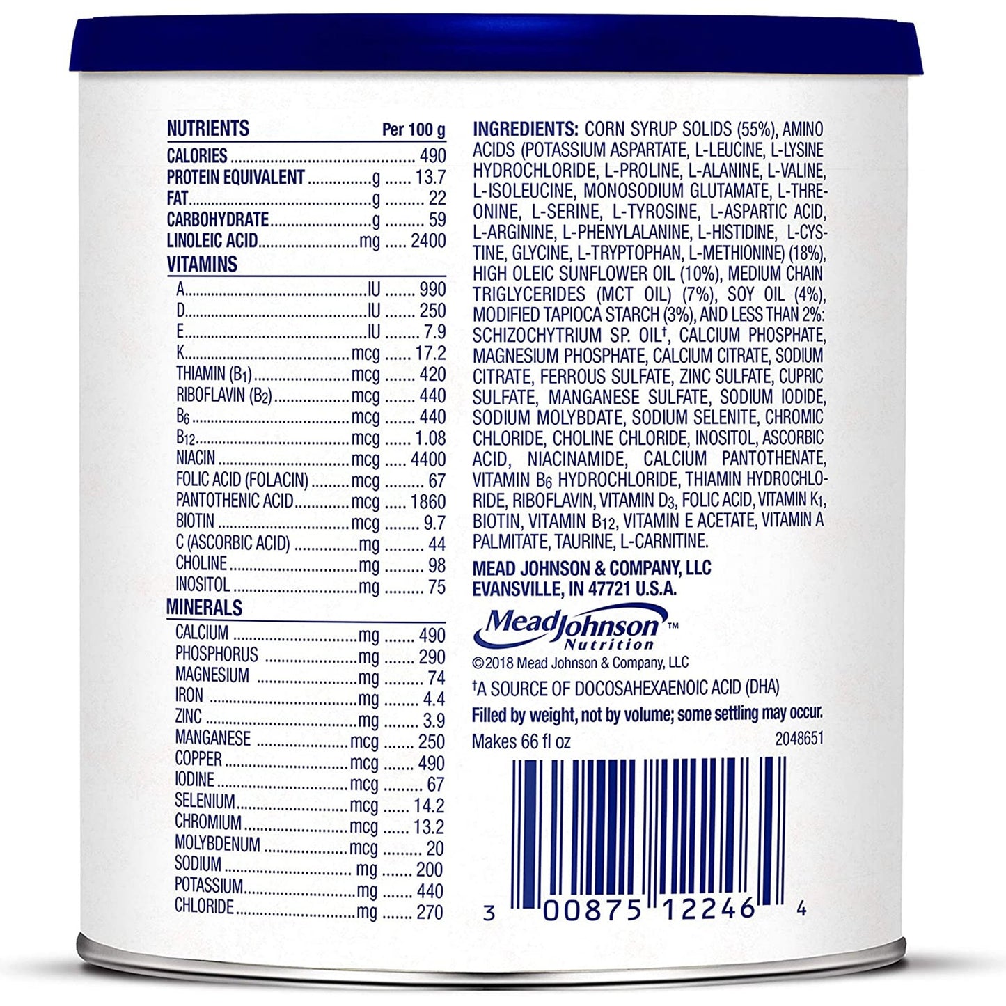 PurAmino™ Jr Pediatric Formula, 14.1-ounce can