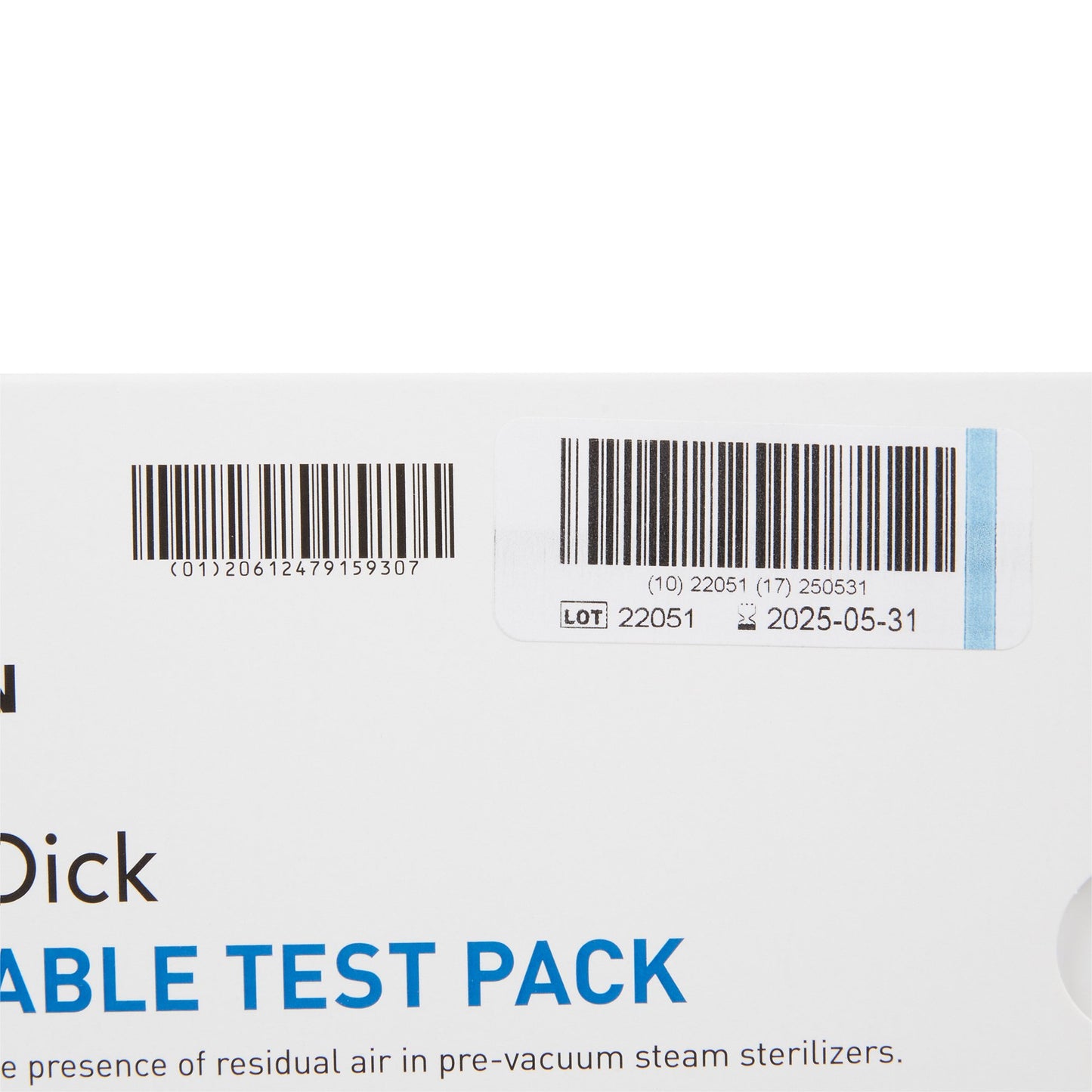 TEST PACK, BOWIE-DICK DISP (30TESTS/CS)