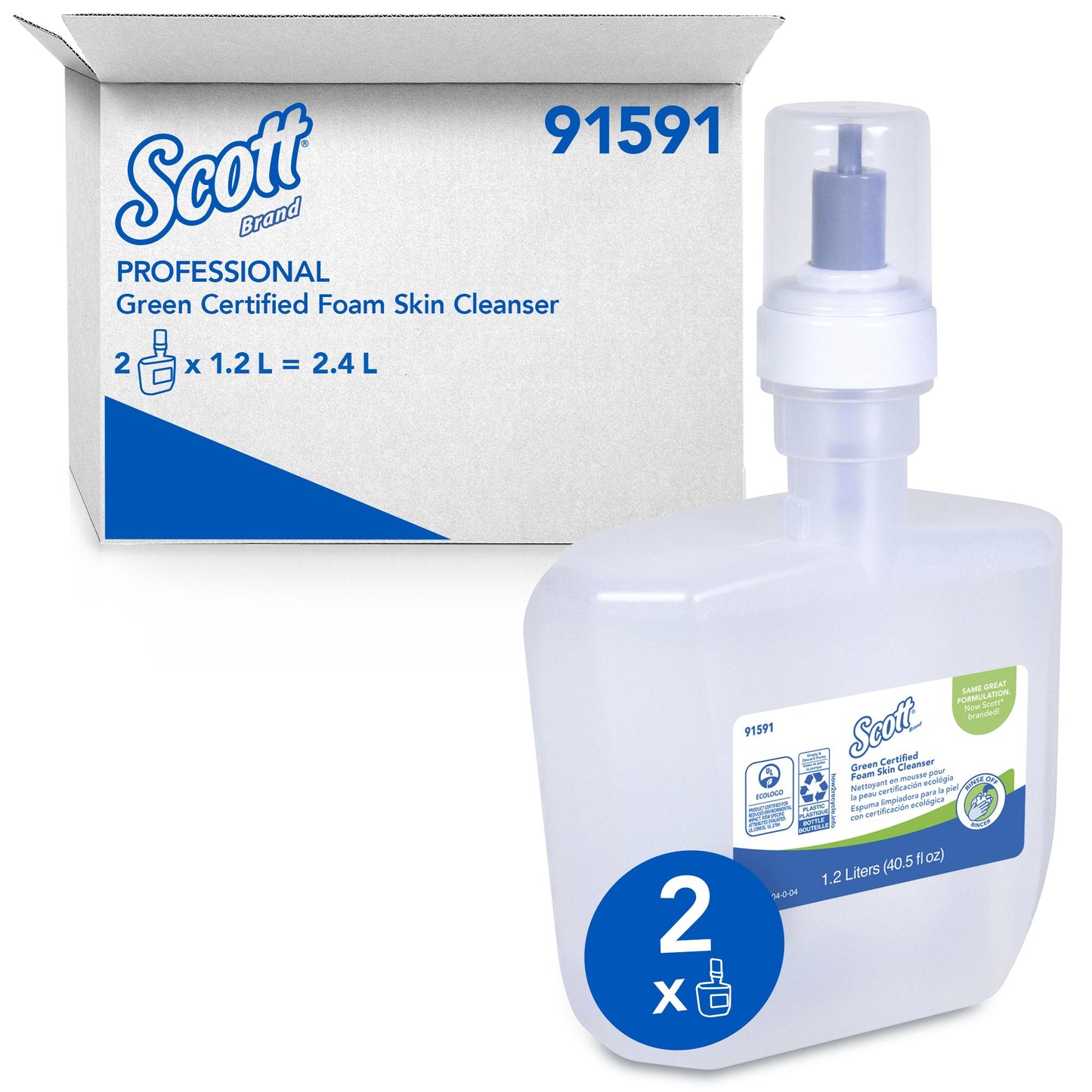Scott® Green Certified Foam Skin Cleanser, 1.2 Liter Cassette