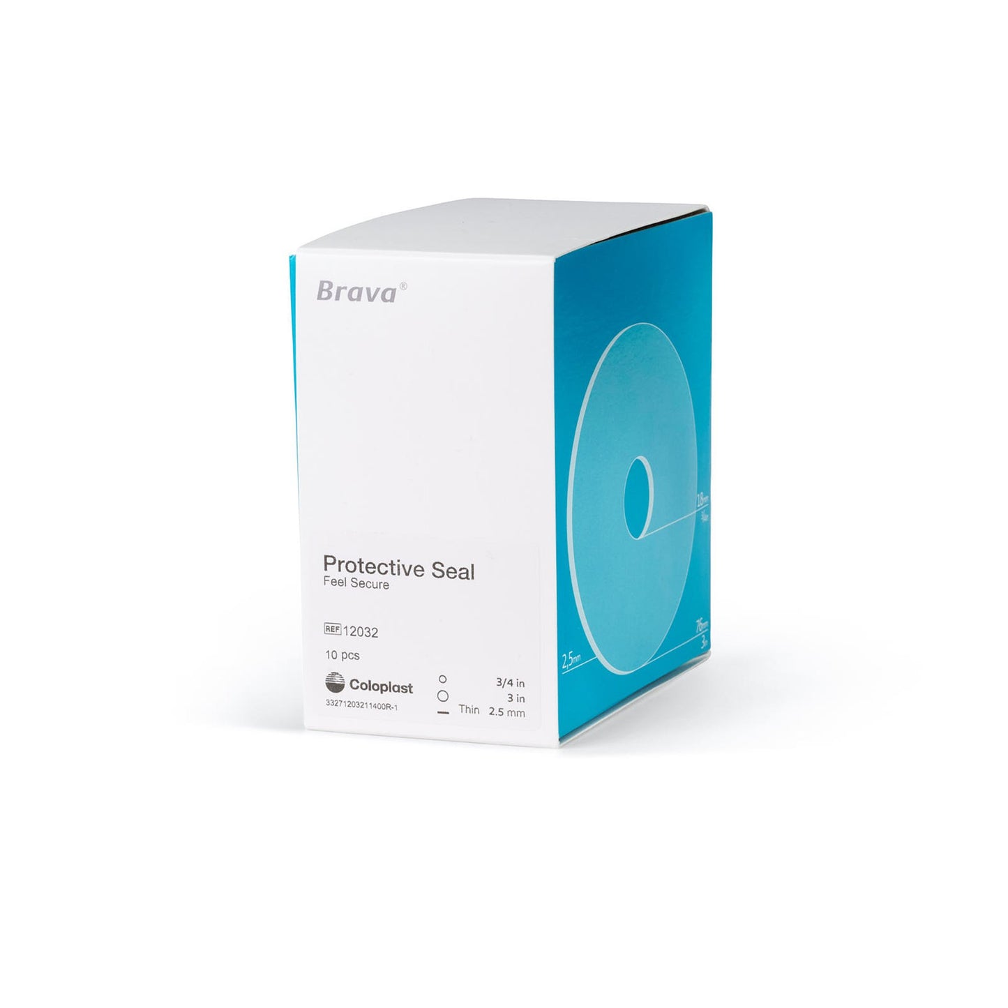 SEAL, F/OSTOMY POUCH BRAVA THIN 3/4"X3" (10/BX)
